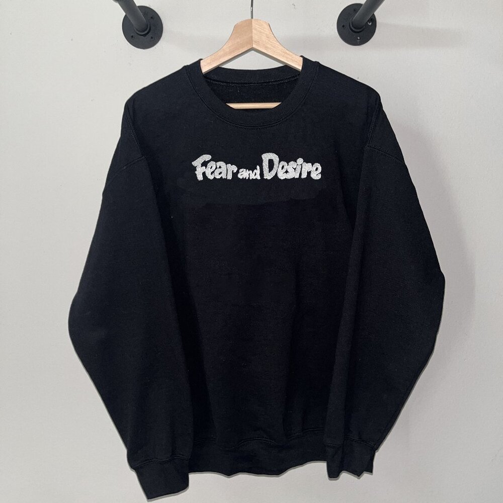 Black White Fear And Desire Stanley Kubrick Movie Film Crewneck Sweatshirt